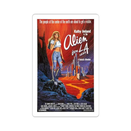 ALIEN FROM L.A 1988 Movie Poster - STICKER Vinyl Kiss-Cut Decal 2 Inch White - The Sticker Space