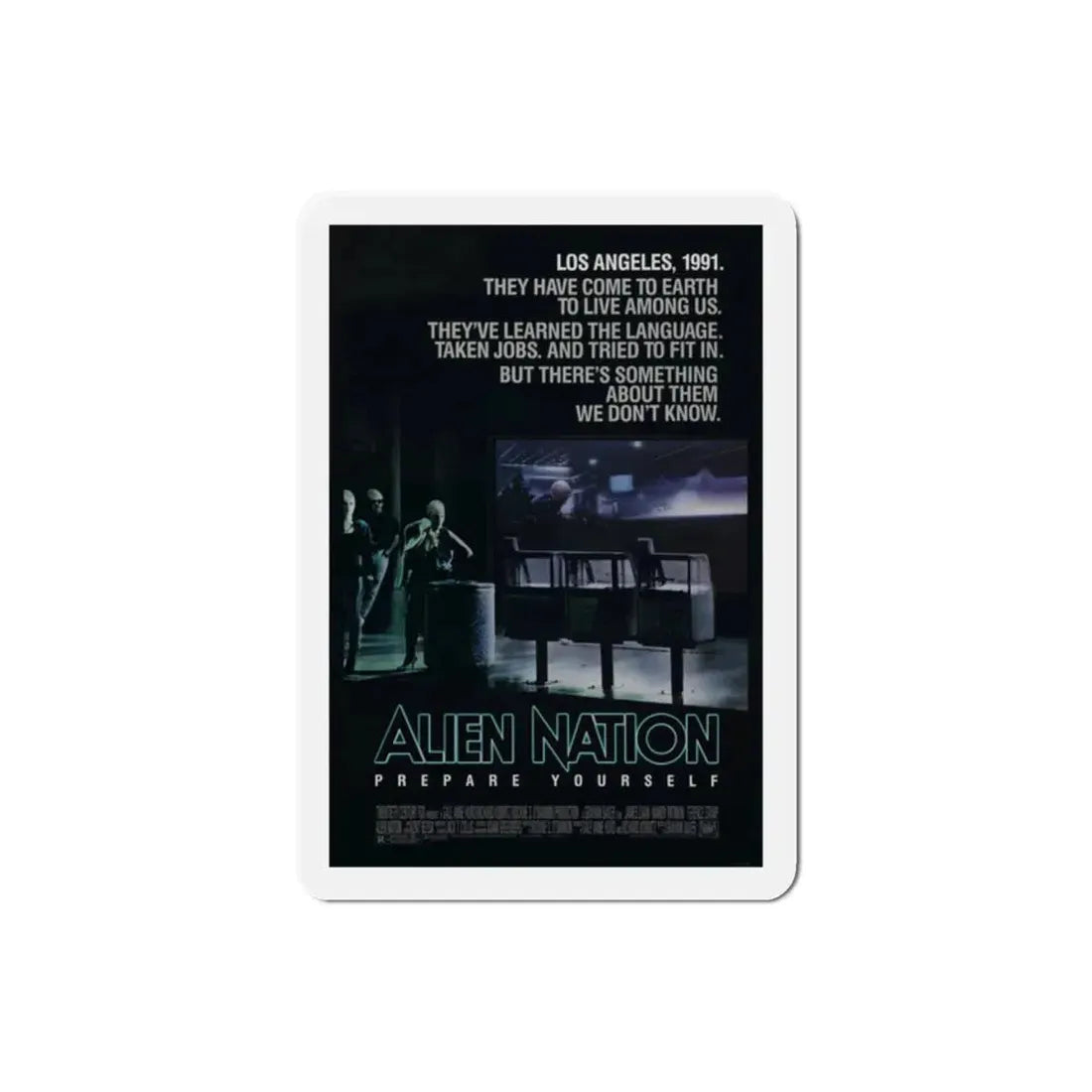 Alien Nation 1988 Movie Poster Refrigerator Magnet 2 Inch - The Sticker Space