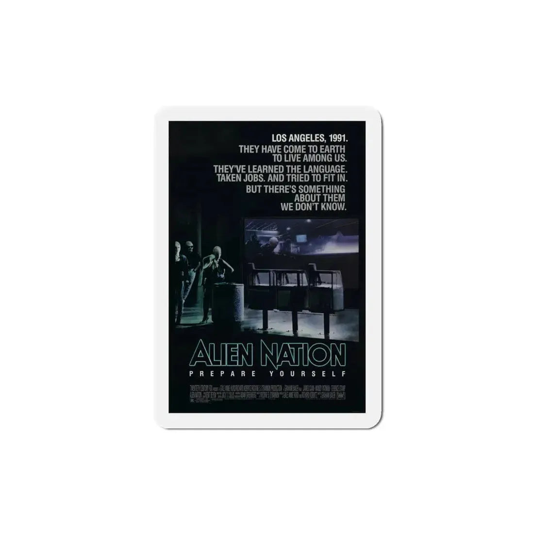 Alien Nation 1988 Movie Poster Refrigerator Magnet 4 Inch - The Sticker Space