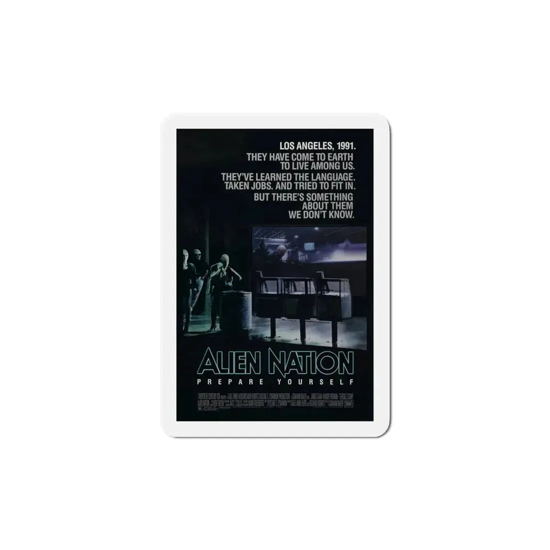 Alien Nation 1988 Movie Poster Refrigerator Magnet 6 Inch - The Sticker Space