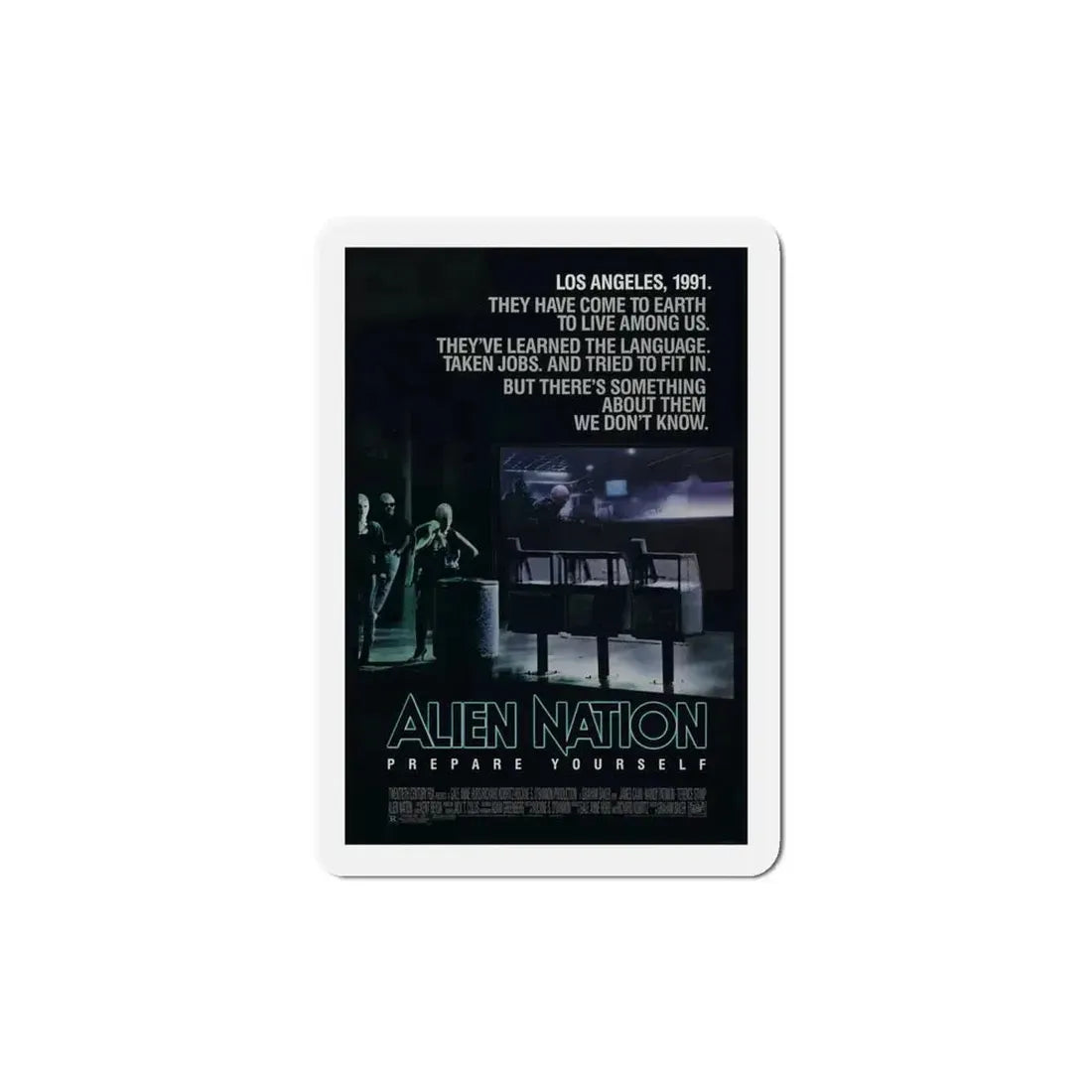 Alien Nation 1988 Movie Poster Refrigerator Magnet - The Sticker Space
