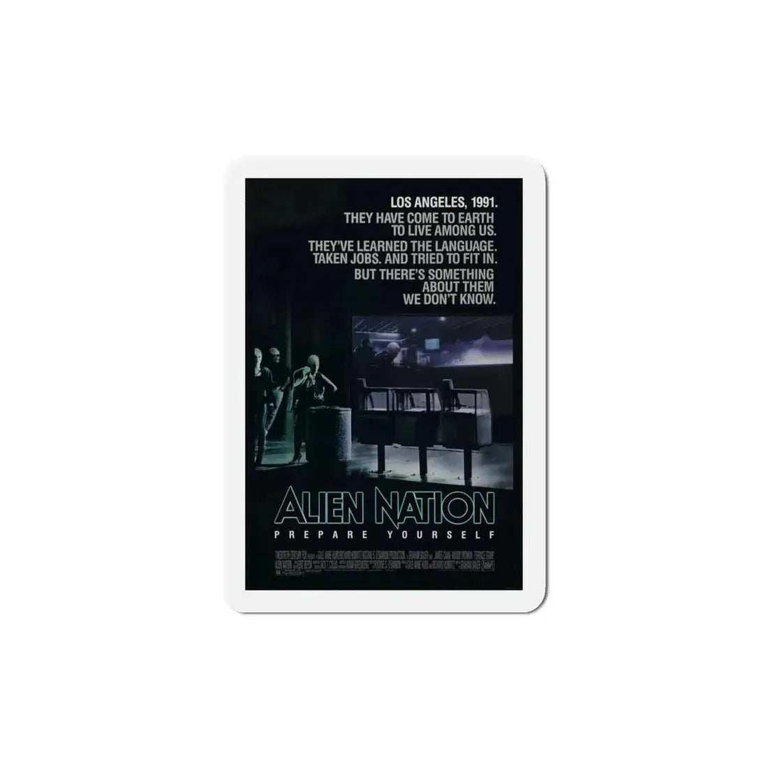 Alien Nation 1988 Movie Poster Refrigerator Magnet - The Sticker Space