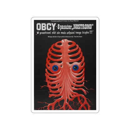 ALIEN (POLISH) 1979 Movie Poster STICKER Vinyl Die-Cut Decal 2 Inch - The Sticker Space