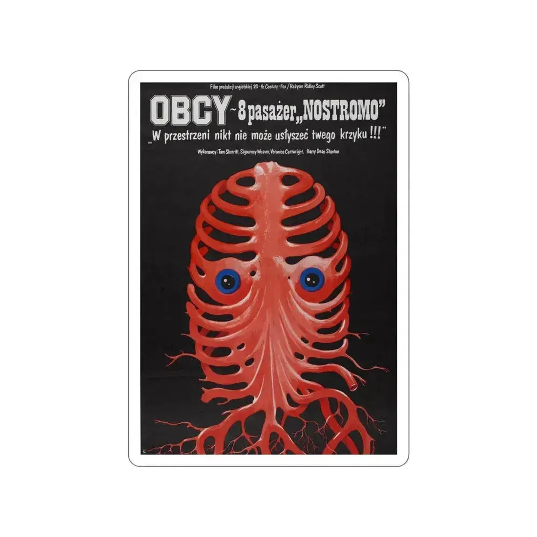 ALIEN (POLISH) 1979 Movie Poster STICKER Vinyl Die-Cut Decal 4 Inch - The Sticker Space