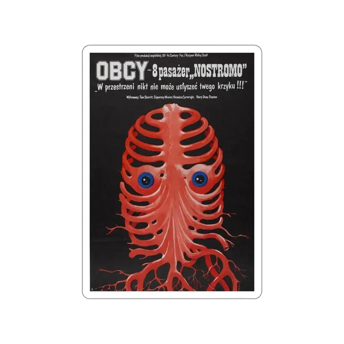 ALIEN (POLISH) 1979 Movie Poster STICKER Vinyl Die-Cut Decal 5 Inch - The Sticker Space