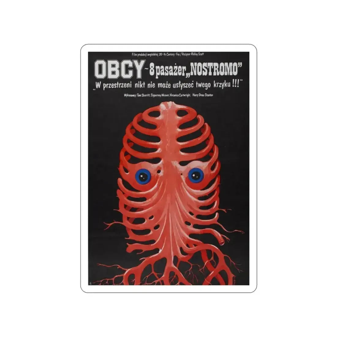 ALIEN (POLISH) 1979 Movie Poster STICKER Vinyl Die-Cut Decal - The Sticker Space