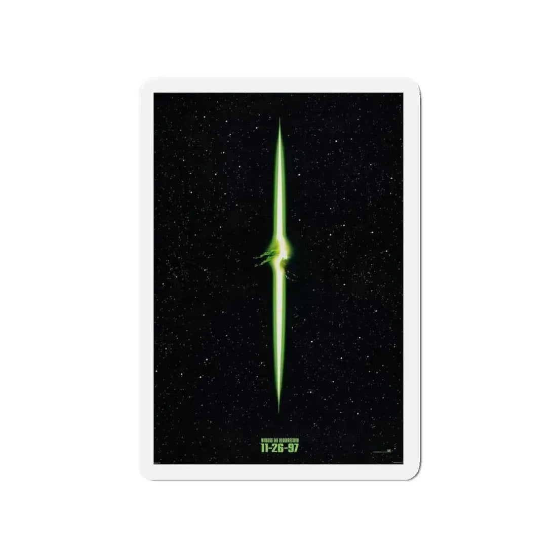 ALIEN RESSURECTION (TEASER) 1997 Movie Poster - Refrigerator Magnet 4 Inch - The Sticker Space
