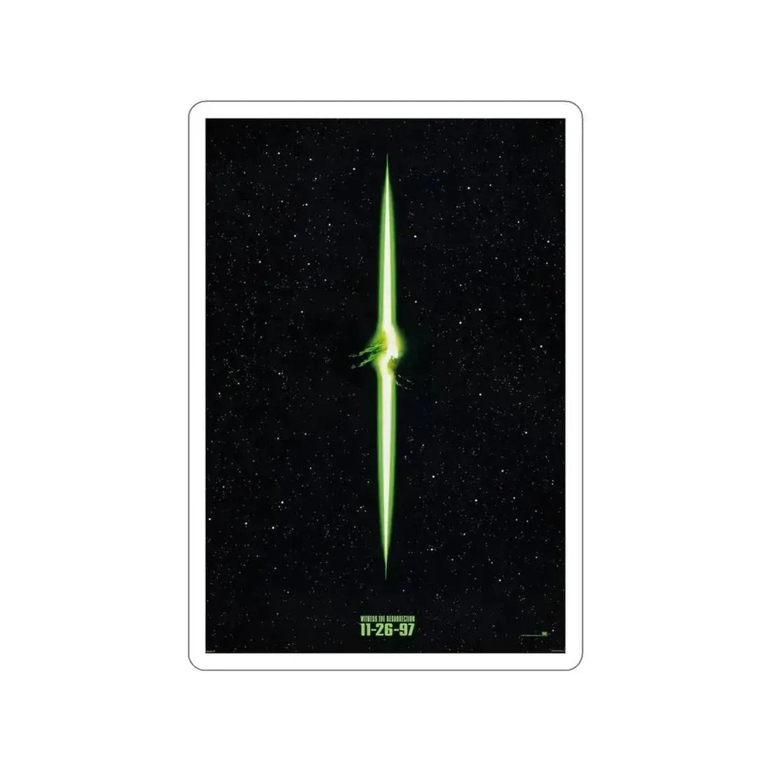 ALIEN RESSURECTION (TEASER) 1997 Movie Poster STICKER Vinyl Die-Cut Decal 3 Inch - The Sticker Space