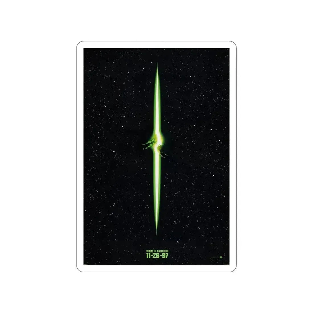 ALIEN RESSURECTION (TEASER) 1997 Movie Poster STICKER Vinyl Die-Cut Decal 4 Inch - The Sticker Space