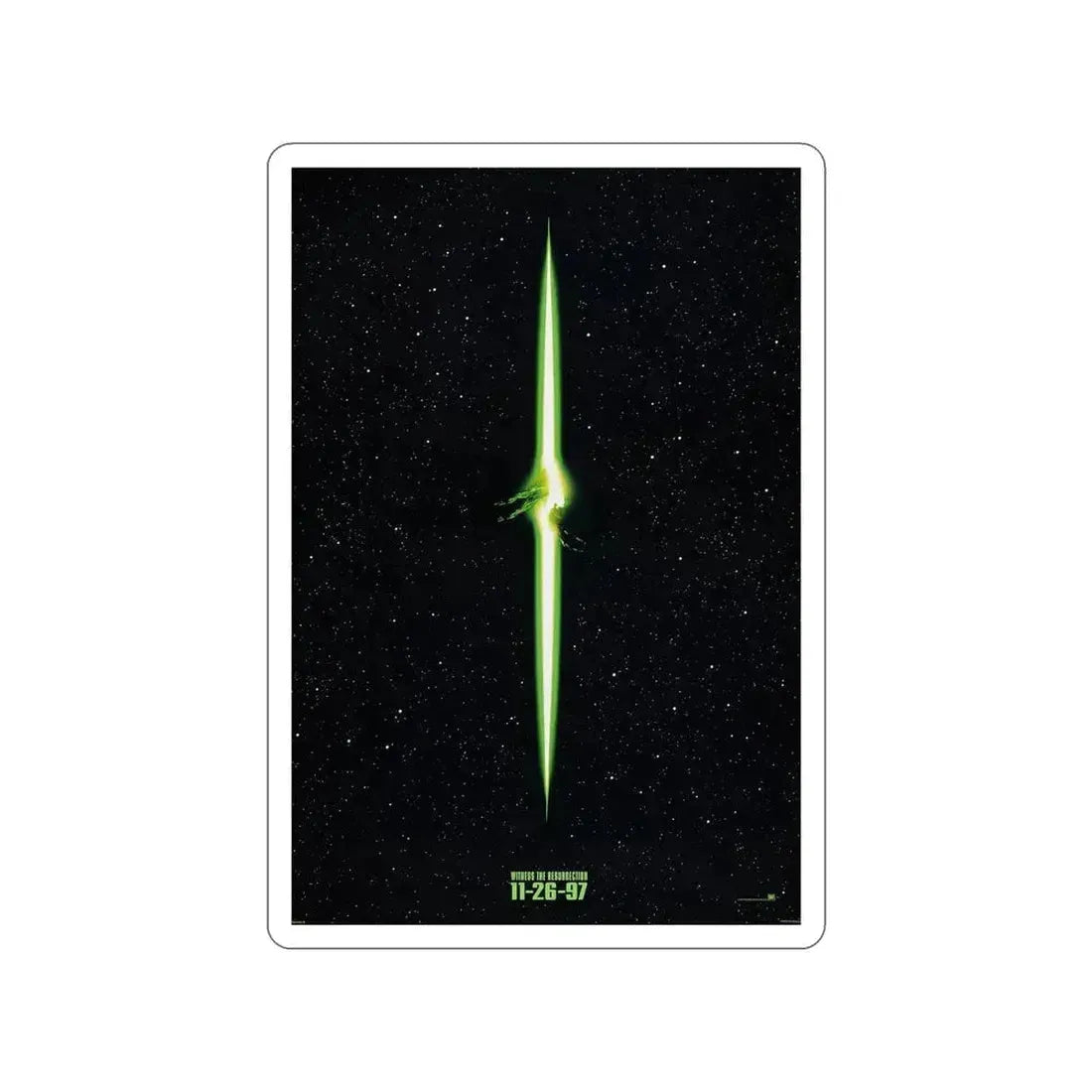 ALIEN RESSURECTION (TEASER) 1997 Movie Poster STICKER Vinyl Die-Cut Decal 6 Inch - The Sticker Space