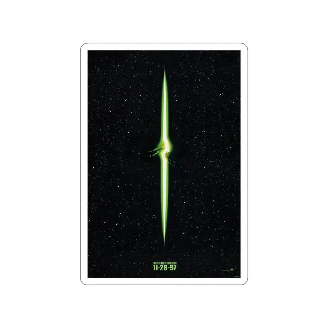 ALIEN RESSURECTION (TEASER) 1997 Movie Poster STICKER Vinyl Die-Cut Decal - The Sticker Space