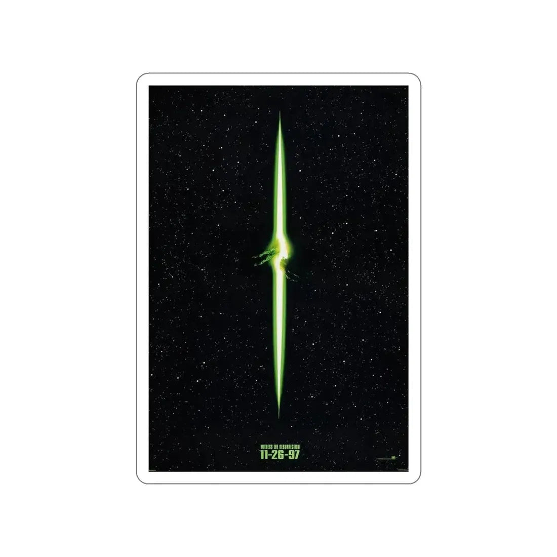 ALIEN RESSURECTION (TEASER) 1997 Movie Poster STICKER Vinyl Die-Cut Decal - The Sticker Space