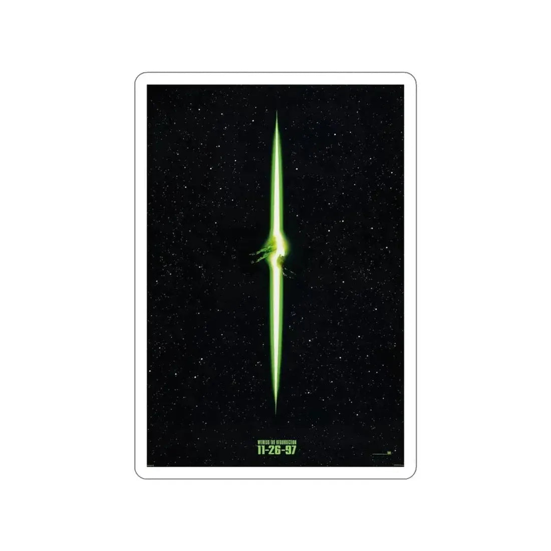 ALIEN RESSURECTION (TEASER) 1997 Movie Poster STICKER Vinyl Die-Cut Decal - The Sticker Space
