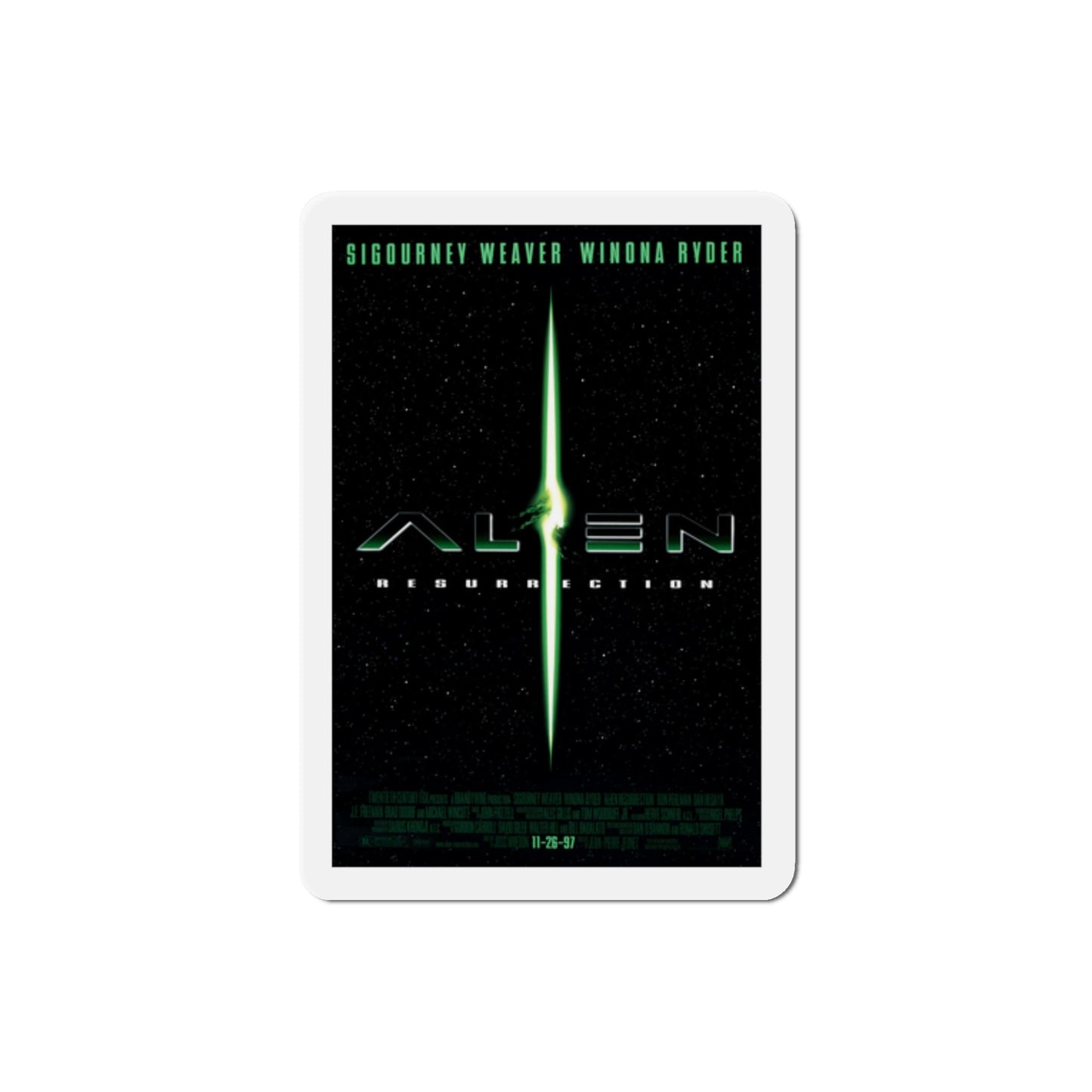 Alien Resurrection 1997 Movie Poster Die-Cut Magnet-2" x 2"-The Sticker Space