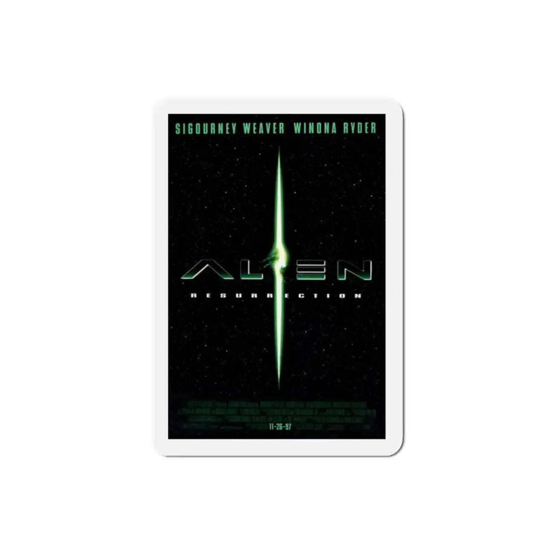 Alien Resurrection 1997 Movie Poster Refrigerator Magnet 2 Inch - The Sticker Space