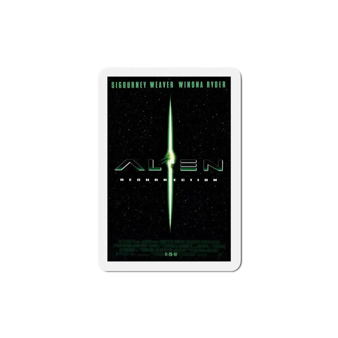 Alien Resurrection 1997 Movie Poster Refrigerator Magnet 4 Inch - The Sticker Space