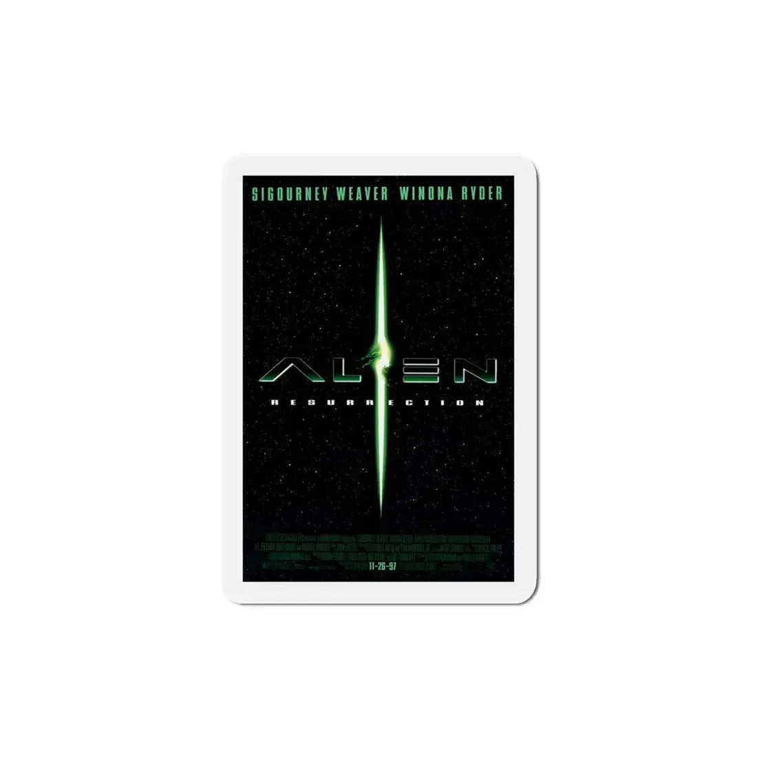 Alien Resurrection 1997 Movie Poster Refrigerator Magnet 5 Inch - The Sticker Space