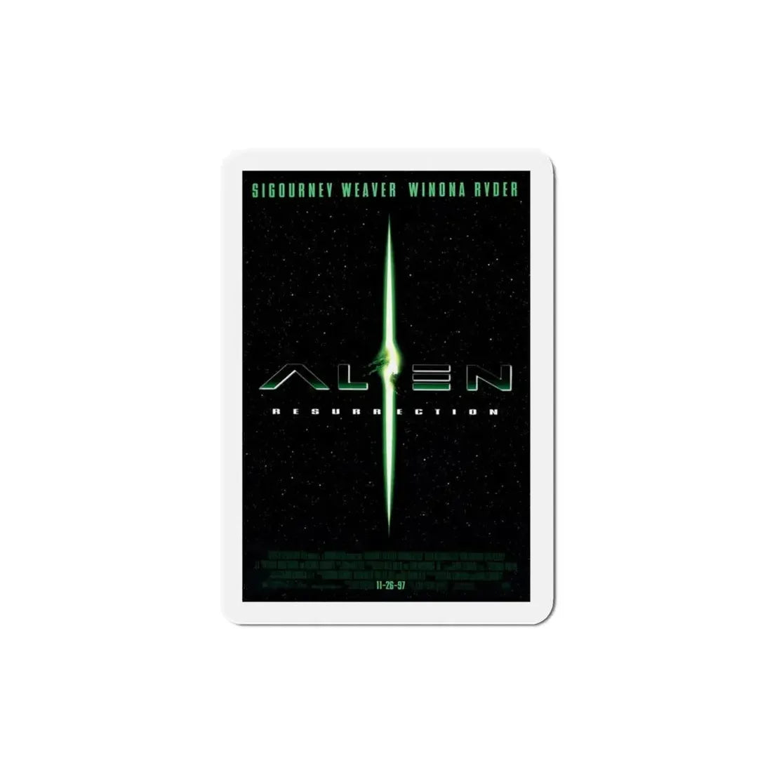 Alien Resurrection 1997 Movie Poster Refrigerator Magnet - The Sticker Space