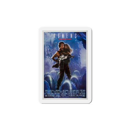 Aliens 1986 Movie Poster Die-Cut Magnet-6 × 6"-The Sticker Space