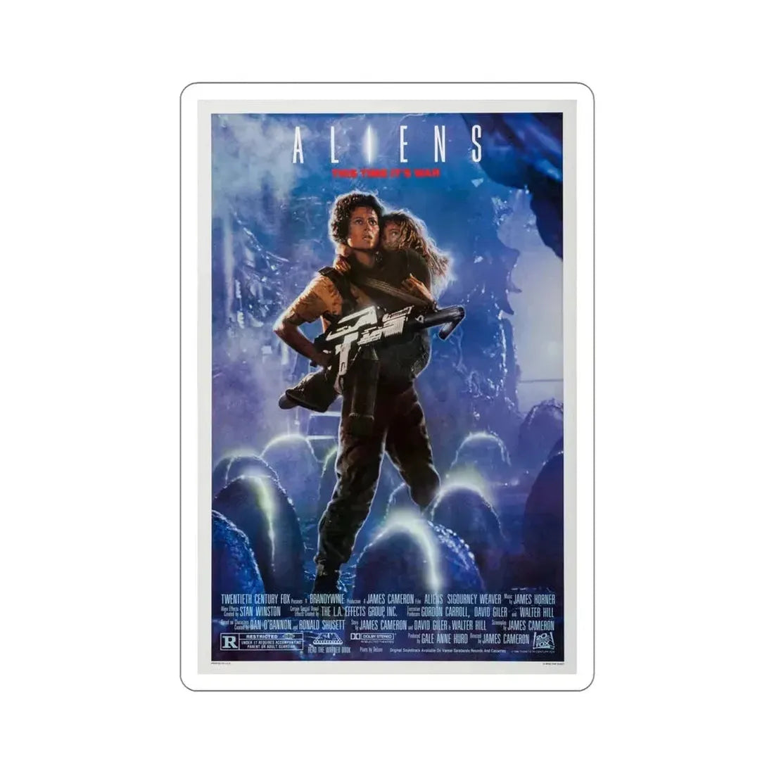 Aliens 1986 Movie Poster STICKER Vinyl Die-Cut Decal 6 Inch - The Sticker Space