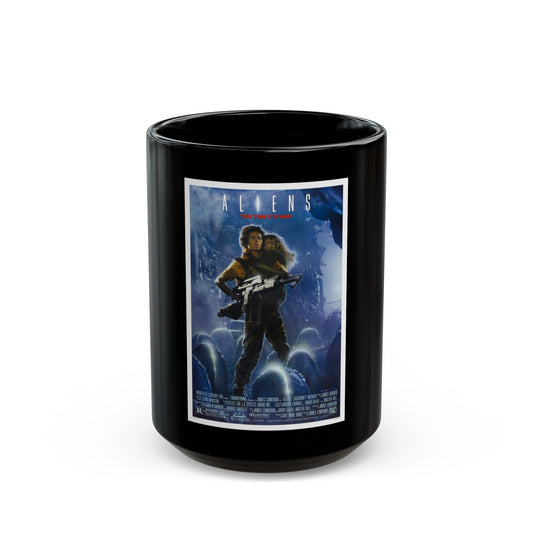 ALIENS (2) 1986 Movie Poster - Black Coffee Mug-15oz-The Sticker Space