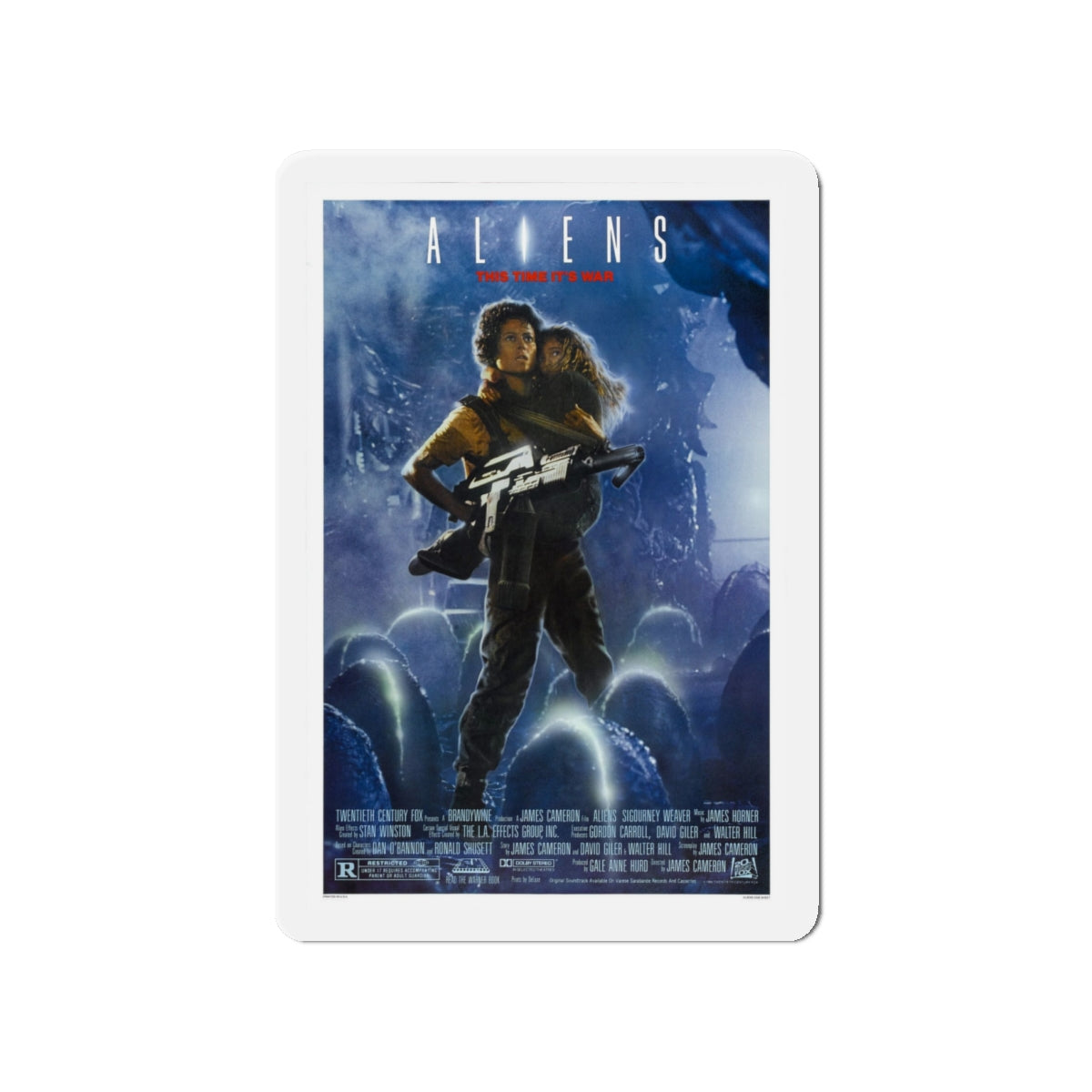 ALIENS (2) 1986 Movie Poster - Die-Cut Magnet-4" x 4"-The Sticker Space