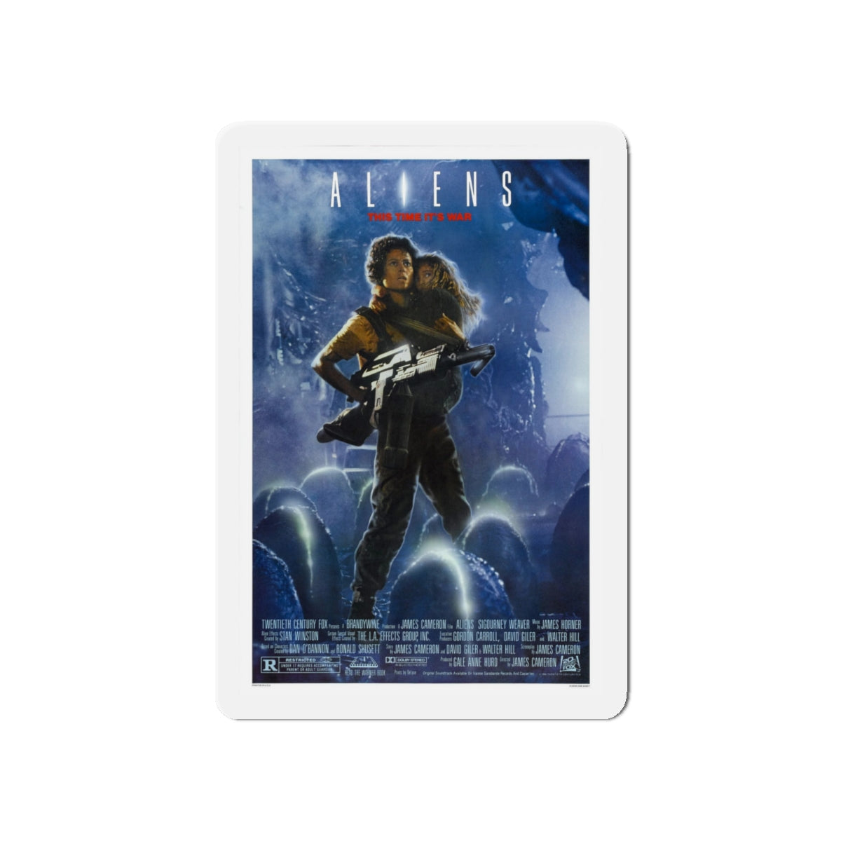 ALIENS (2) 1986 Movie Poster - Die-Cut Magnet-5" x 5"-The Sticker Space