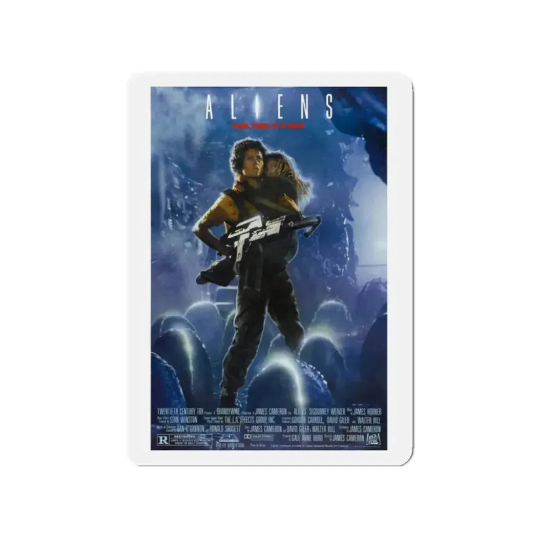 ALIENS (2) 1986 Movie Poster - Refrigerator Magnet 2 Inch - The Sticker Space