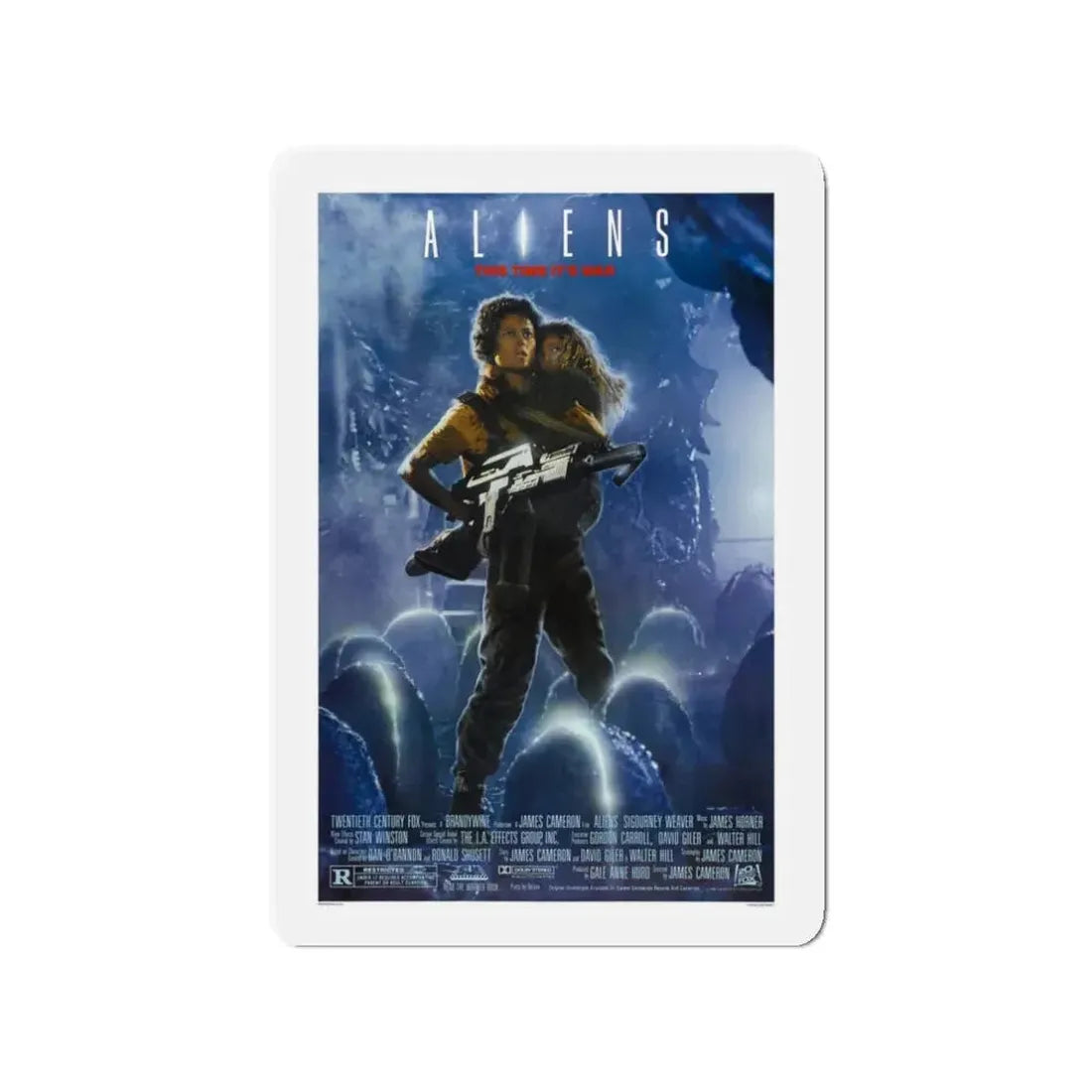 ALIENS (2) 1986 Movie Poster - Refrigerator Magnet 3 Inch - The Sticker Space