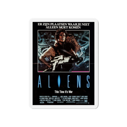 ALIENS (DUTCH) 1986 Movie Poster - Die-Cut Magnet-5" x 5"-The Sticker Space