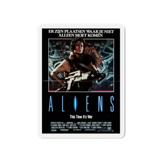 ALIENS (DUTCH) 1986 Movie Poster - Refrigerator Magnet 6 Inch - The Sticker Space