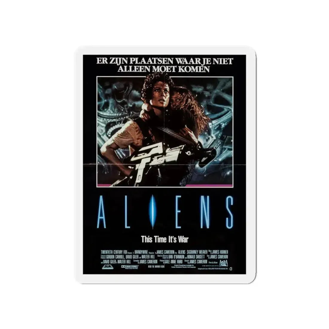 ALIENS (DUTCH) 1986 Movie Poster - Refrigerator Magnet - The Sticker Space