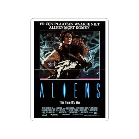 ALIENS (DUTCH) 1986 Movie Poster STICKER Vinyl Die-Cut Decal 2 Inch - The Sticker Space