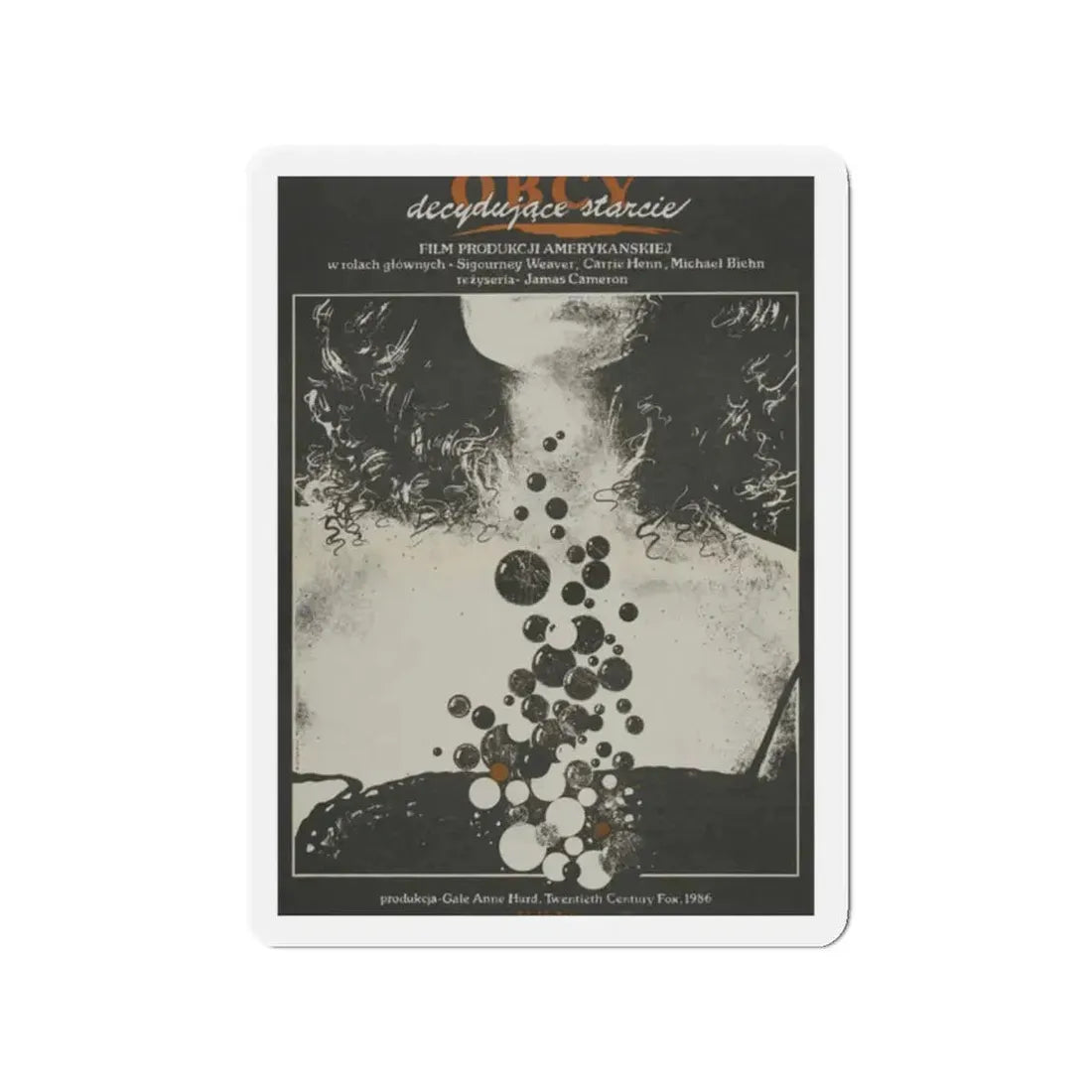 ALIENS (POLISH) 1986 Movie Poster - Refrigerator Magnet 2 Inch - The Sticker Space