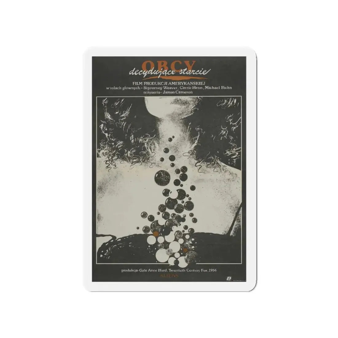 ALIENS (POLISH) 1986 Movie Poster - Refrigerator Magnet 4 Inch - The Sticker Space