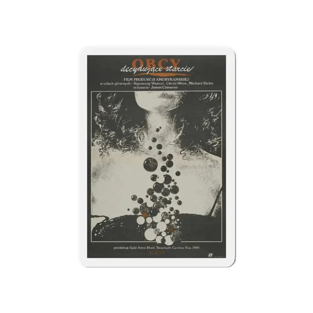 ALIENS (POLISH) 1986 Movie Poster - Refrigerator Magnet 6 Inch - The Sticker Space