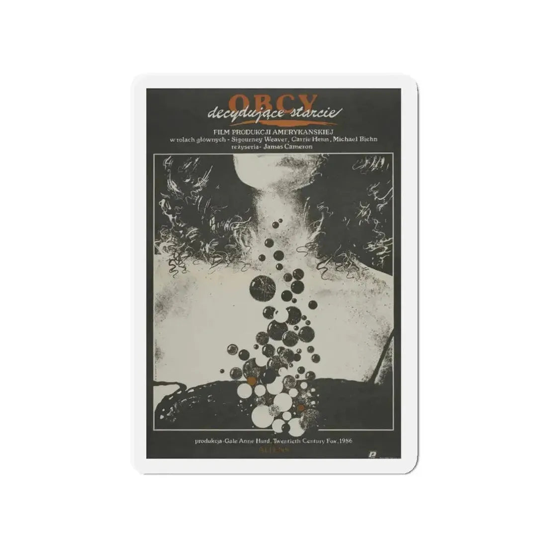 ALIENS (POLISH) 1986 Movie Poster - Refrigerator Magnet - The Sticker Space