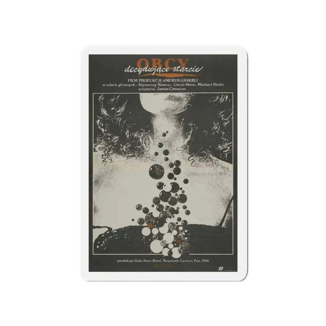 ALIENS (POLISH) 1986 Movie Poster - Refrigerator Magnet - The Sticker Space