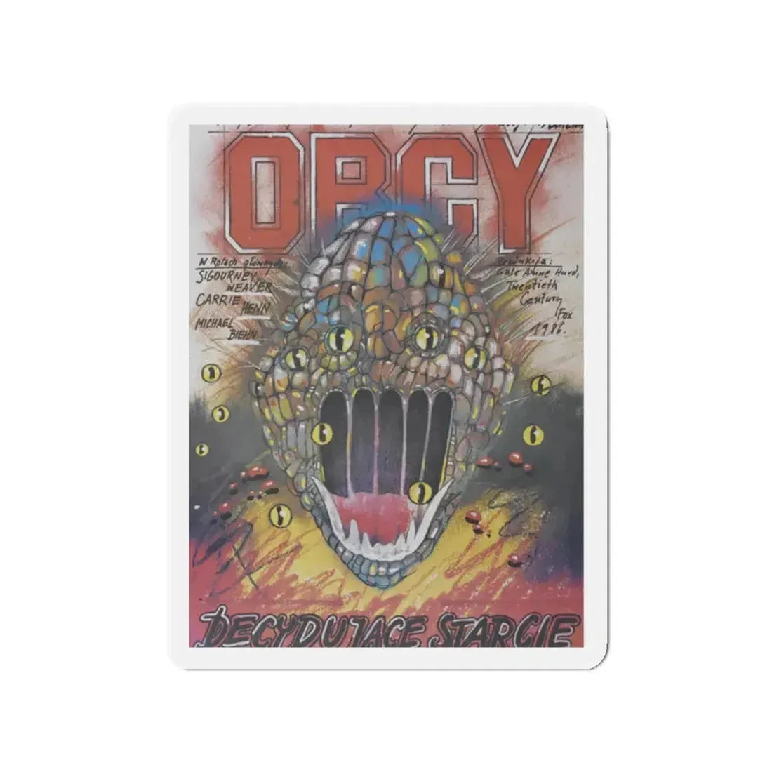 ALIENS (POLISH 2) 1986 Movie Poster - Refrigerator Magnet 2 Inch - The Sticker Space