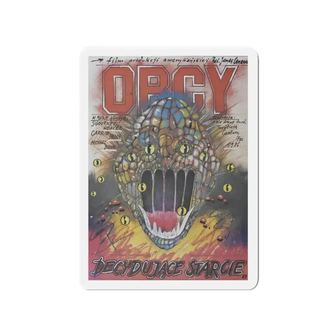 ALIENS (POLISH 2) 1986 Movie Poster - Refrigerator Magnet - The Sticker Space