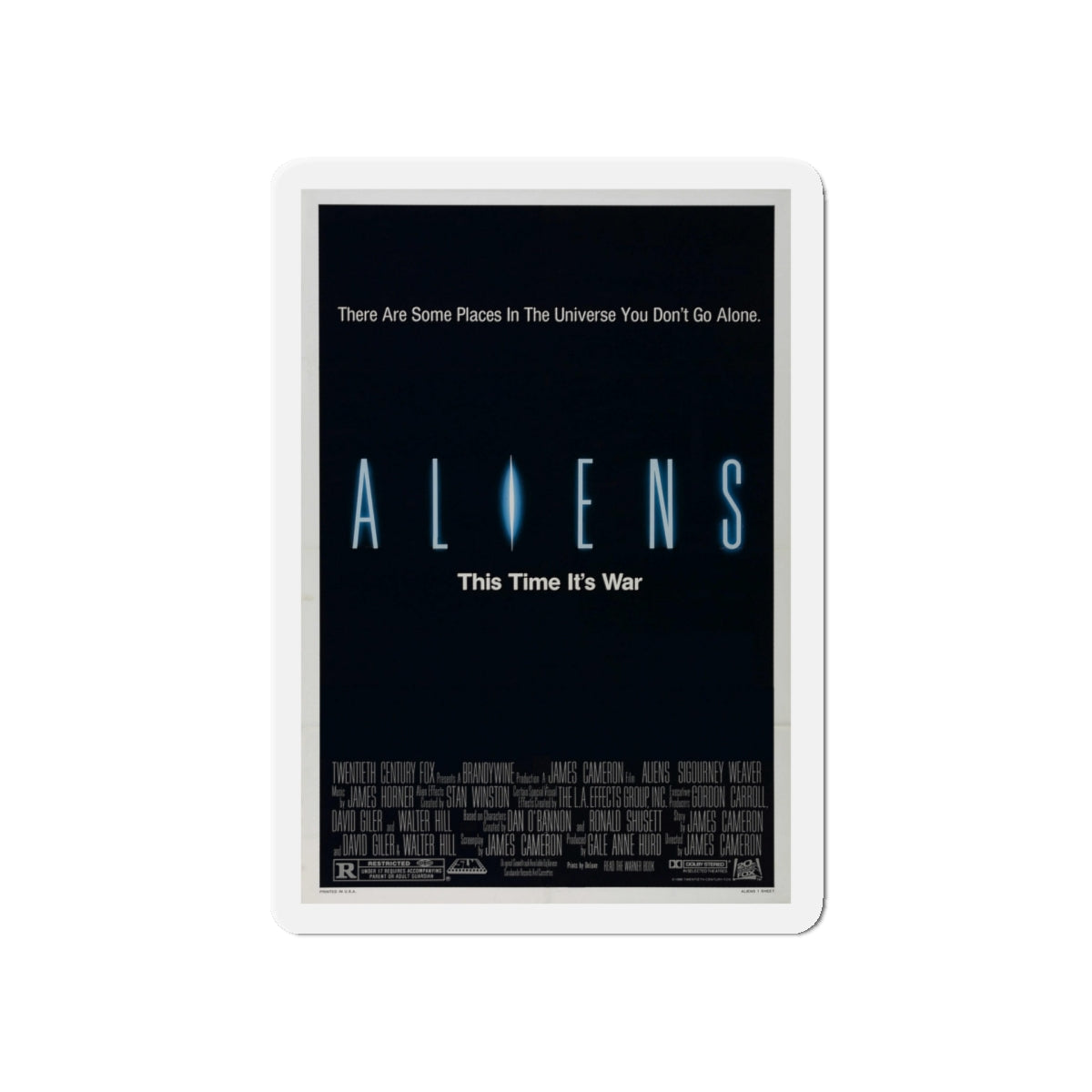 ALIENS (TEASER) 1986 Movie Poster - Die-Cut Magnet-5" x 5"-The Sticker Space