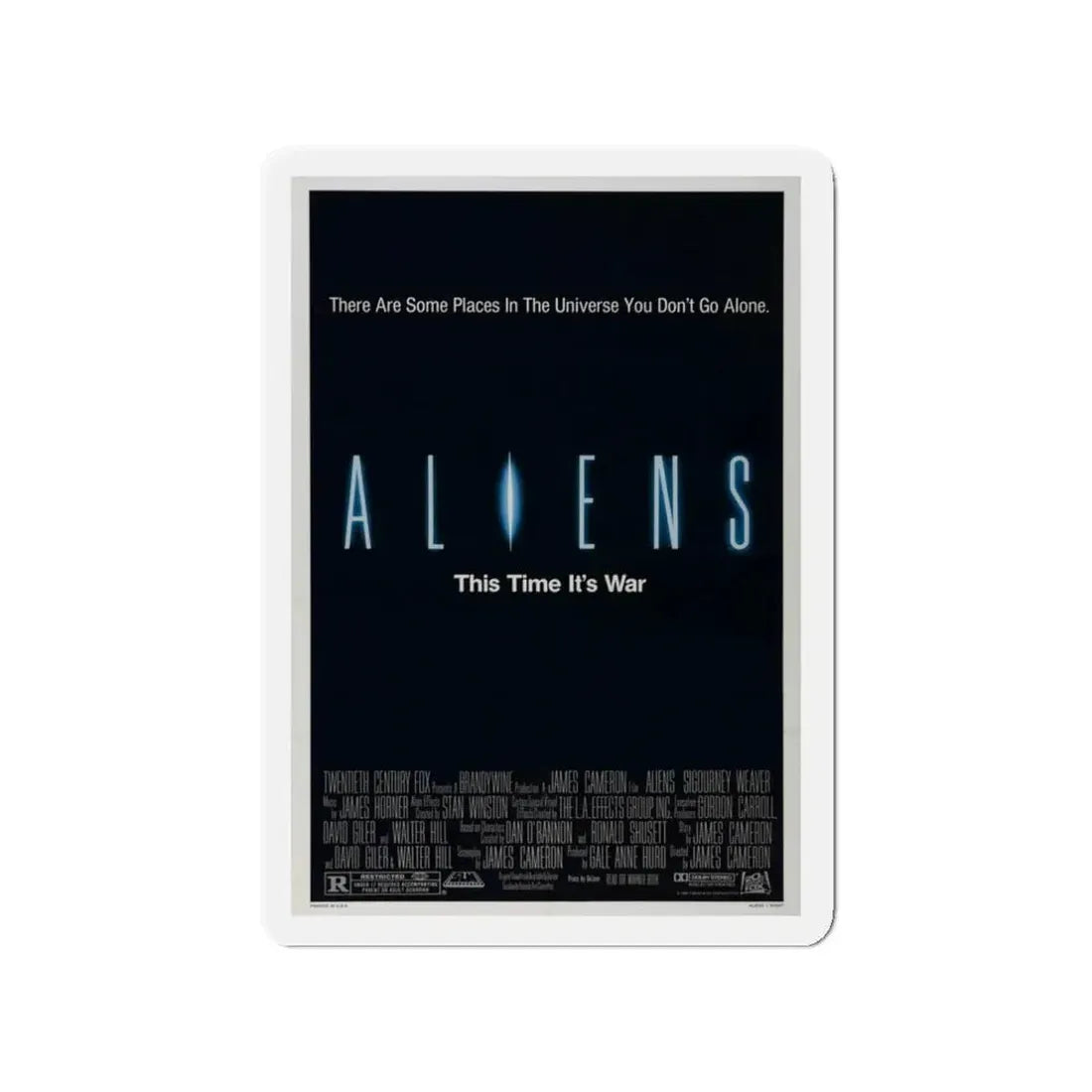 ALIENS (TEASER) 1986 Movie Poster - Refrigerator Magnet 3 Inch - The Sticker Space