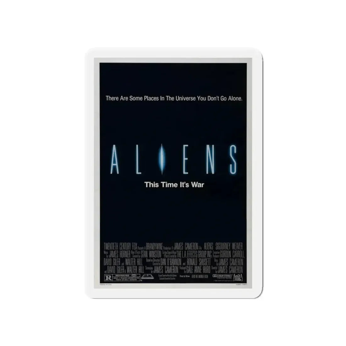 ALIENS (TEASER) 1986 Movie Poster - Refrigerator Magnet 4 Inch - The Sticker Space