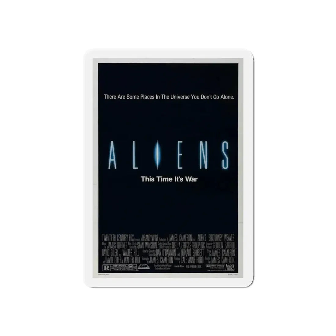 ALIENS (TEASER) 1986 Movie Poster - Refrigerator Magnet 5 Inch - The Sticker Space