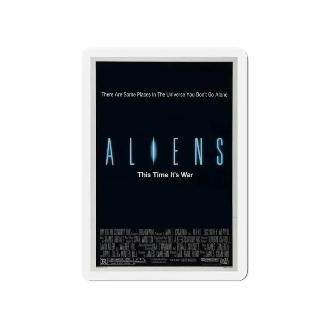 ALIENS (TEASER) 1986 Movie Poster - Refrigerator Magnet - The Sticker Space