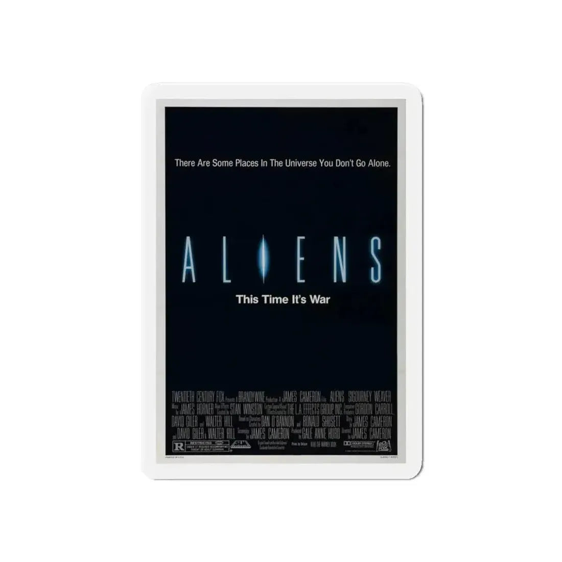 ALIENS (TEASER) 1986 Movie Poster - Refrigerator Magnet - The Sticker Space