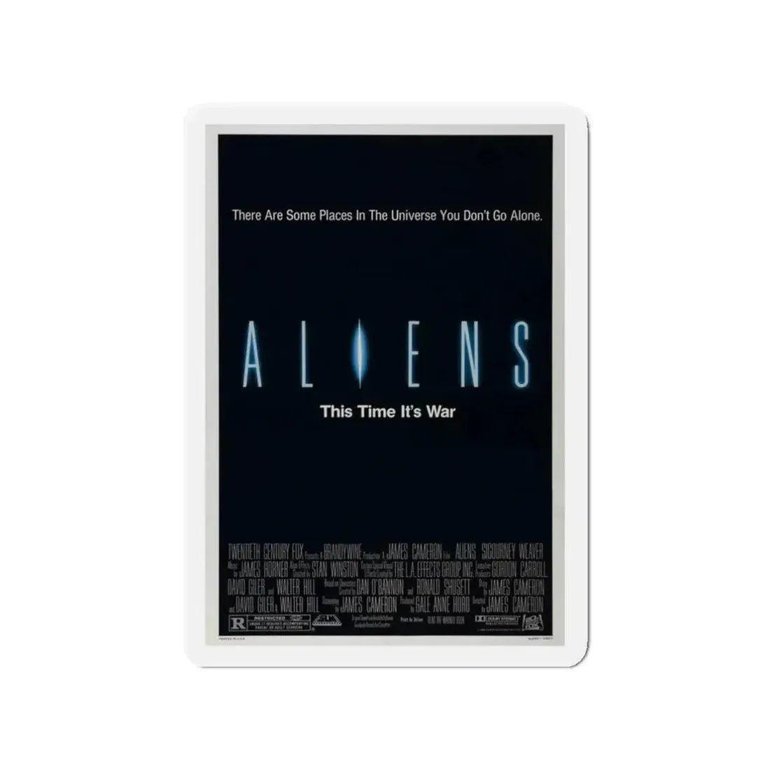 ALIENS (TEASER) 1986 Movie Poster - Refrigerator Magnet - The Sticker Space