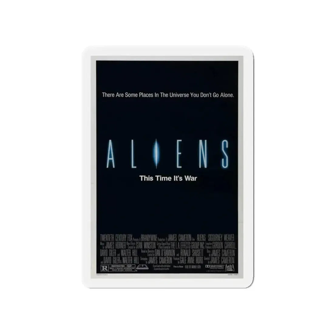 ALIENS (TEASER) 1986 Movie Poster - Refrigerator Magnet - The Sticker Space