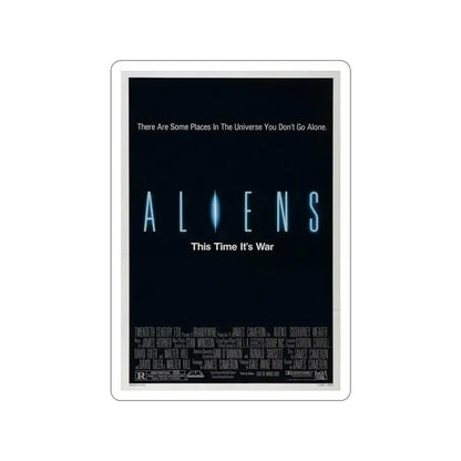 ALIENS (TEASER) 1986 Movie Poster STICKER Vinyl Die-Cut Decal 4 Inch - The Sticker Space