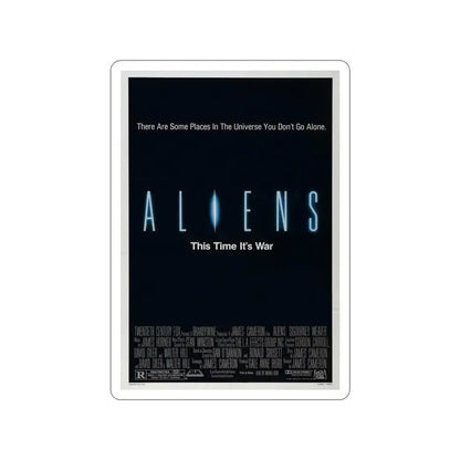 ALIENS (TEASER) 1986 Movie Poster STICKER Vinyl Die-Cut Decal 4 Inch - The Sticker Space
